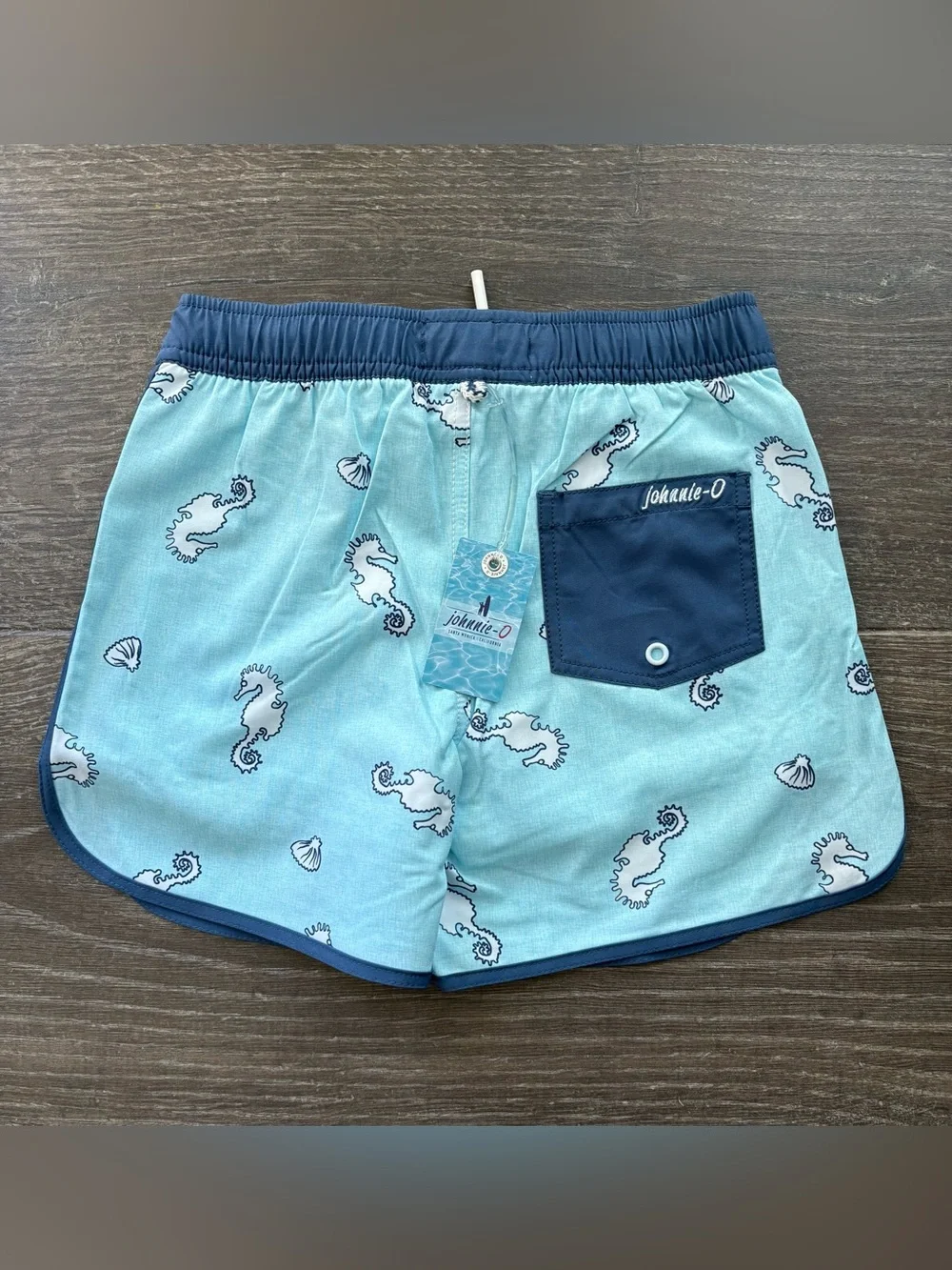 Johnnie-O Swim Trunks Gulf Blue - Size 6 NEW!